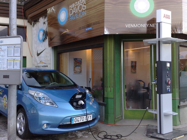 ABB charging station. ABB y Microsoft unen fuerzas para la carga de vehículos eléctricos